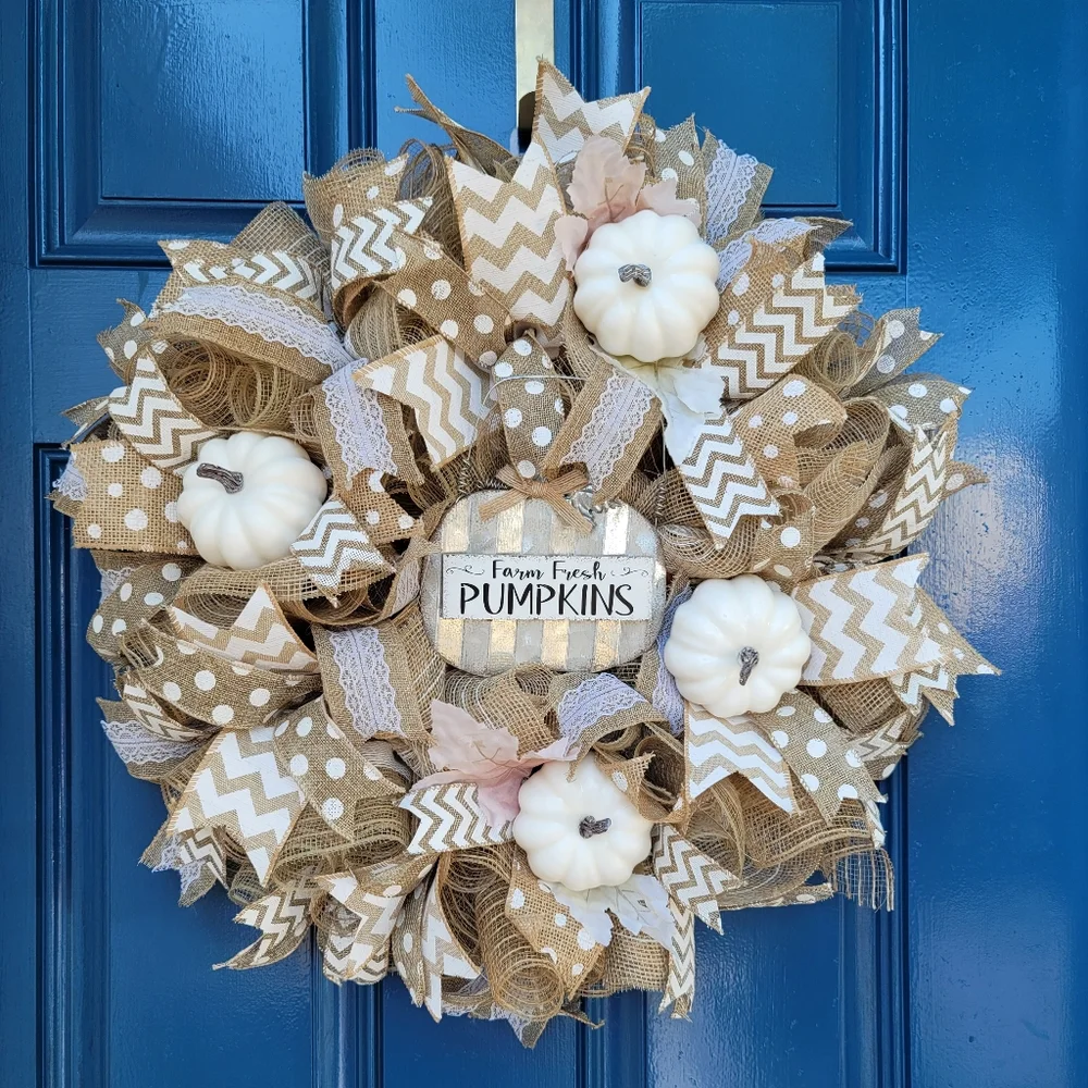 Thanksgiving set wreath and garland